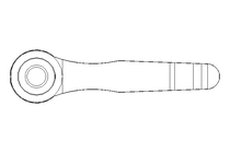 Clamping lever adjustable Size 4 M12x45