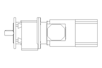 Spur gear motor 2.2kW 92 1/min