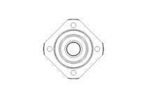 Flange bearing FK 15/52x42