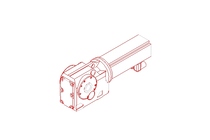 Helical-bevel gear servo motor 5.3 Nm