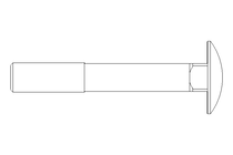 Round head screw M12x80 DIN603