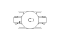 Butterfly valve B DN100 CVC AA H