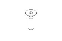 Countersunk head screw M10x35 A2 70