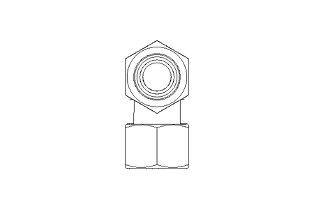 Threaded elbow connector L 12/12 1.4571