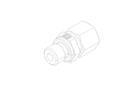 Pipe screw connector L 10 G1/4" St-phos