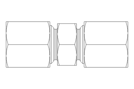 Pipe screw connector LL 6/6 St-Zn