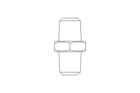 DOUBLE NIPPLE      1/4  NPT ST