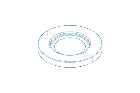 Shaft seal A 30x62x7 NBR DIN3760