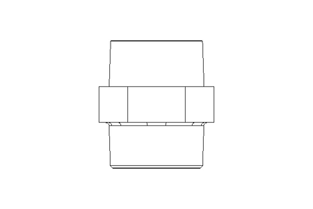 Doppelnippel 1" L45 1.4571 DIN 2990