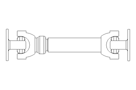 Universal joint shaft D=90 L1=350 L2=465