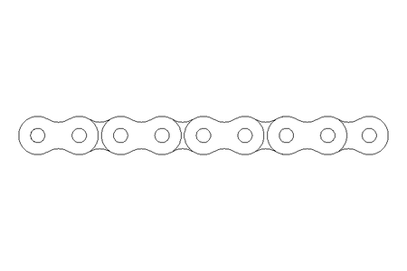 Roller chain 08B-1 DIN 8187