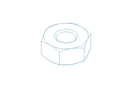 Hexagon nut M3 A2 DIN934