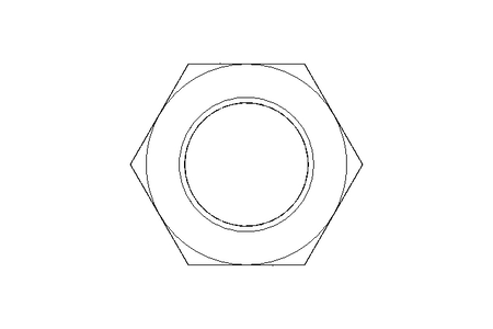 Hexagon nut M20x1.5 St-Zn DIN934