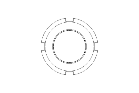 Slotted nut M30x1.5 A2 DIN1804