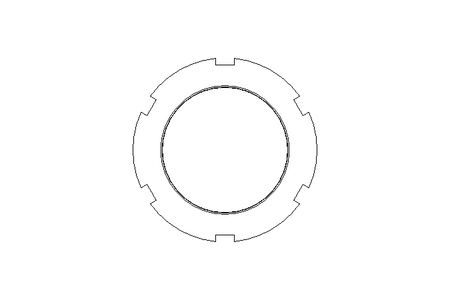 Slotted nut M70x1.5 ST DIN1804