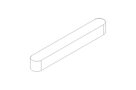 Passfeder DIN6885-1 A 40x5x5 1.4571