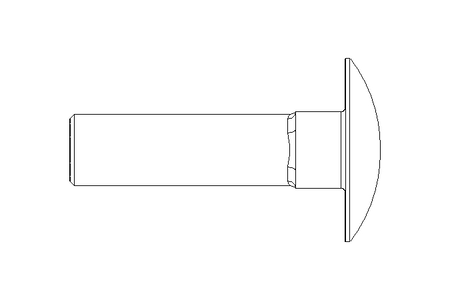 Round head screw M8x30 A2 DIN603