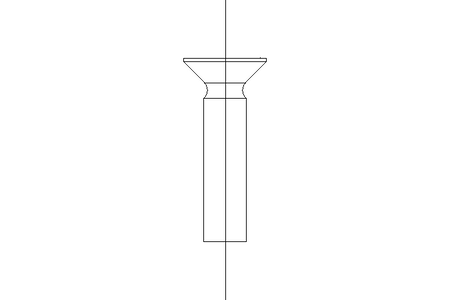 Countersunk head screw M8x35 A2 70