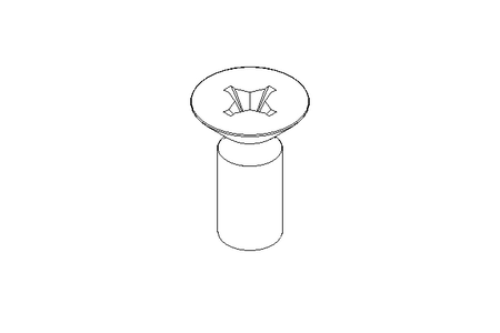 Countersunk head screw M10x25 A2 70