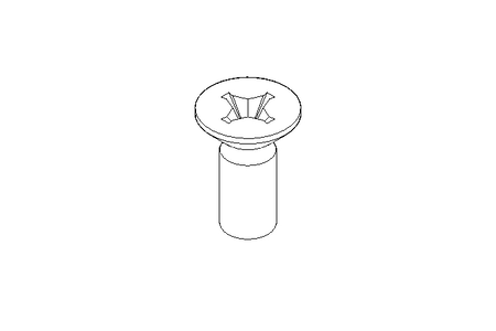 Countersunk head screw M4x10 A2 70