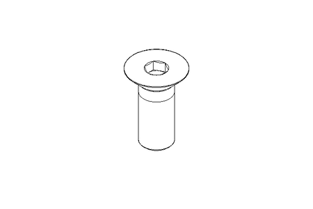 Countersunk head screw M20x50 8.8