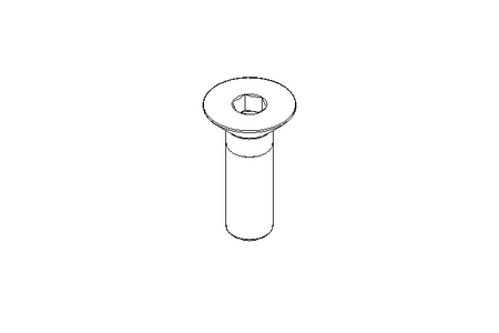 Countersunk head screw M6x20 A2 70