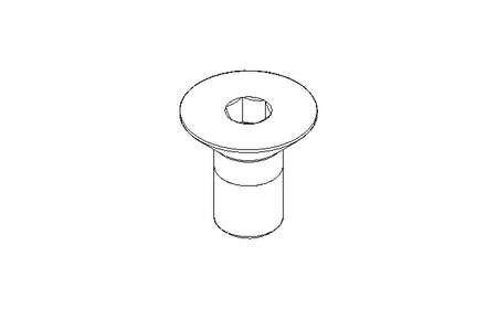 Countersunk head screw M10x20 A2 70