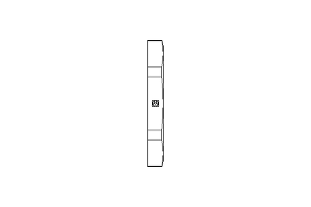 Hexagon lock nut M25 Ni-plated brass