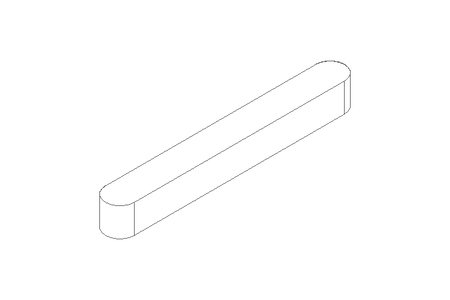 Passfeder DIN6885-1 A 6x6x50 1.0503+CR