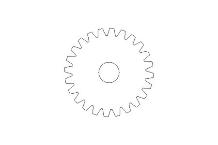 Spur gear M=2 Z=24