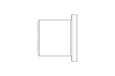 Plain bearing bush 10x14x18x15x2