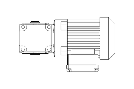 Right-angle geared motor 0.25kW 79 1/min