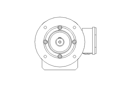 Spur gear motor 2.2kW 92 1/min