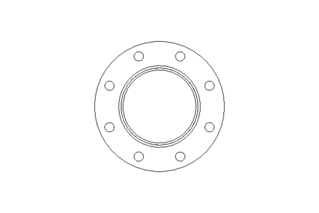 Steril-Flansch DN 80 ISO Form R 1.4539