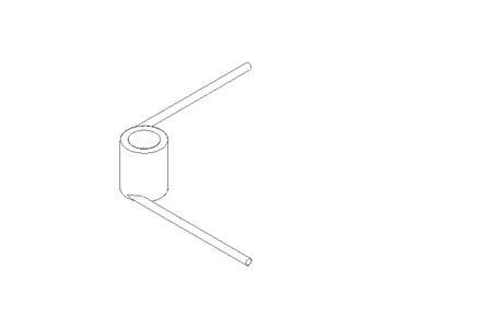 Torsion spring 0.95N/deg D1=25.5 D2=17.5