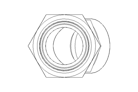 Threaded elbow connector L 42 St ISO8434