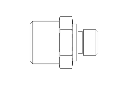 Connecting piece L 10 G1/8" St ISO8434