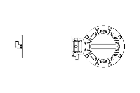 Butterfly valve B DN100 CVC AA E