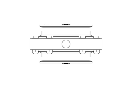 Butterfly valve B DN100 CVC AA E