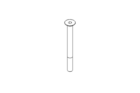 Countersunk head screw M5x55 A2 70