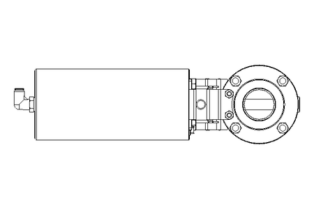 Butterfly valve B DN040 WVM NC E EX