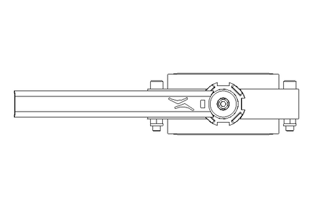 Butterfly valve B DN065 OVO MA H