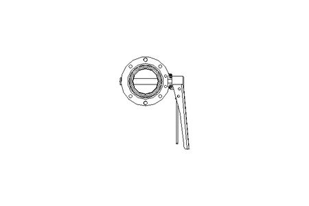 Butterfly valve B DN065 OVO MA H