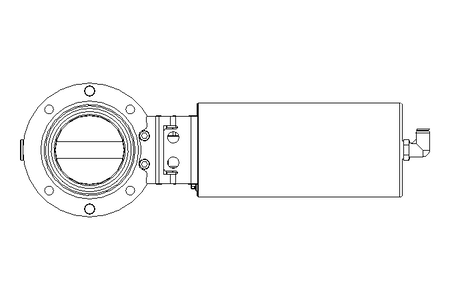 Butterfly valve B DN065 OVO NC F