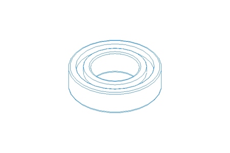 Deep groove ball bearing 61800 2RS 10x19