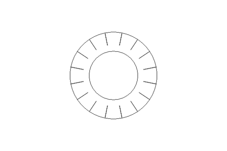 锯齿锁紧垫圈 A 8,4 A2 DIN6798