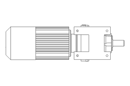 Spur gear motor 0.55kW 47 1/min