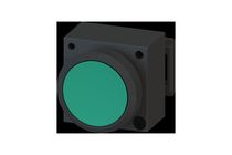 ILLUMINATING PUSH BUTTON, GREEN, FLAT