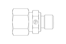 Pipe screw connector L 12 G1/4" 1.4571