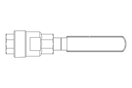 Ball valve G1/4" PN63 1.4408